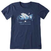 Women's Connection Found Camping Short Sleeve Crusher Tee