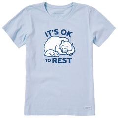 Women's It's OK to Rest Bears Short Sleeve Crusher Tee