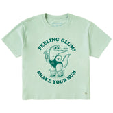 Women's Feeling Glum Crocodile Short Sleeve Crusher Boxy Tee
