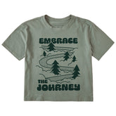 Women's Embrace the Journey Road Short Sleeve Crusher Boxy Tee