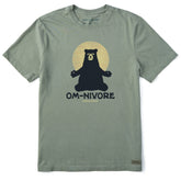 Men's Om-nivore Yoga Bear Short Sleeve Crusher Tee