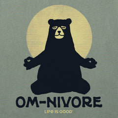 Men's Om-nivore Yoga Bear Short Sleeve Crusher Tee