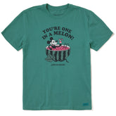 Men's One in a Melon Steamboat Willie Short Sleeve Crusher Tee