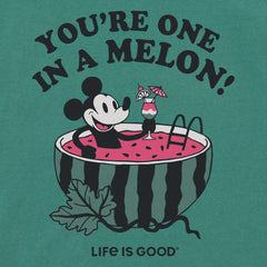 Men's One in a Melon Steamboat Willie Short Sleeve Crusher Tee
