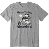 Men's Make Today Amazing Steamboat Willie Short Sleeve Crusher Tee