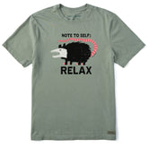 Men's Note to Self: Relax Short Sleeve Crusher Tee