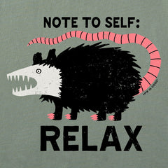 Men's Note to Self: Relax Short Sleeve Crusher Tee