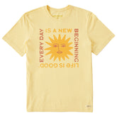 Men's New Beginning Sun Short Sleeve Crusher Tee