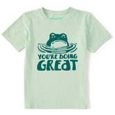 Kids You're Doing Great Frog Short Sleeve Crusher Tee