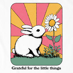 Kids Grateful for the Little Things Bunny Short Sleeve Crusher Tee
