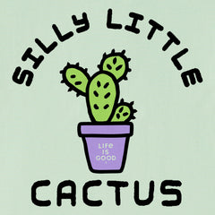 Kids Silly Little Cactus Short Sleeve Crusher Tee