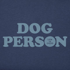 Women's Dog Person Text Short Sleeve Vee