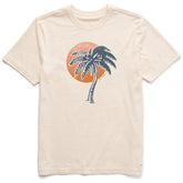 Men's Palm Tree Sunset Short Sleeve Crusher Tee