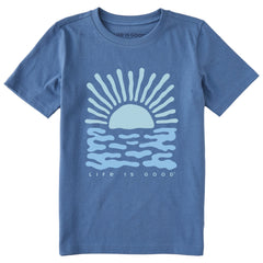 Kids Sun Over the Water Short Sleeve Crusher Tee