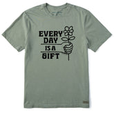 Men's Every Day is a Gift Daisy Short Sleeve Crusher Tee