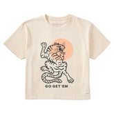 Women's Go Get Em Tiger Short Sleeve Crusher Boxy Tee