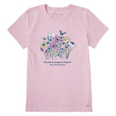 Women's Laughing Flowers Short Sleeve Tee
