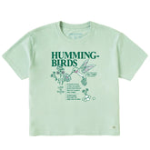 Women's Hummingbird Facts Short Sleeve Crusher Boxy Tee