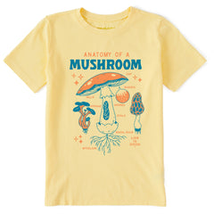 Kids The Anatomy of a Mushroom Short Sleeve Crusher Tee