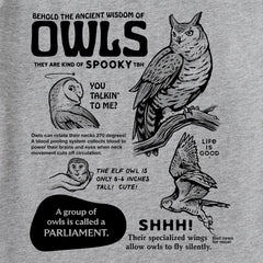 Kids The Wisdom of Owls Short Sleeve Crusher Tee