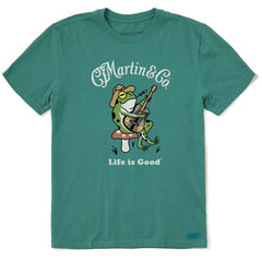 Men's Martin & Co. Frog Guitar Short Sleeve Crusher Tee