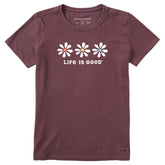 Women's 3 Daisies Short Sleeve Crusher Tee