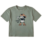 Women's Giddy Up Willie Short Sleeve Crusher Boxy Tee