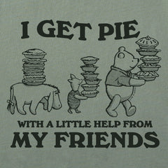Men's Pie with a Little Help From My Friends Short Sleeve Tee
