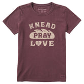 Women's Knead Pray Love Short Sleeve Crusher Tee