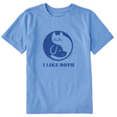 Kids I Like Both Cats and Dogs Short Sleeve Crusher Tee