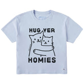 Women's Hug Yer Homies Cats Short Sleeve Crusher Boxy Tee