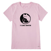Women's I Like Both Cats and Dogs Short Sleeve Tee