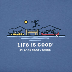 Men's Life is Good at Lake Skatutakee Short Sleeve Crusher Tee