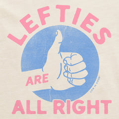 Women's Lefties are All Right Short Sleeve Crusher Tee