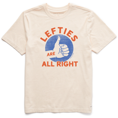 Men's Lefties are All Right Short Sleeve Crusher Tee