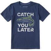 Kids Catch You Later Trout Short Sleeve Crusher Tee