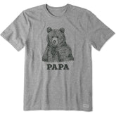 Men's Fineline Papa Bear Short Sleeve Tee