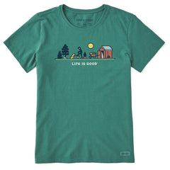 Women's Gardening Activity Vista Short Sleeve Crusher Tee