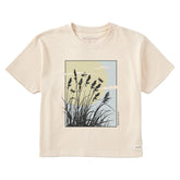 Women's Cattail Sunset Short Sleeve Crusher Boxy Tee