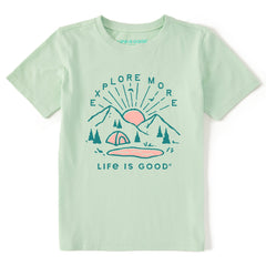 Kids Explore More Sunset Short Sleeve Crusher Tee