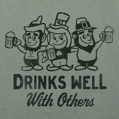 Men's Drinks Well Leprechauns Short Sleeve Crusher Tee