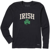 Women's Irish Clover Long Sleeve Crusher Tee