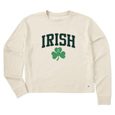 Women's Irish Clover Long Sleeve Crusher Boxy Tee