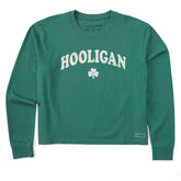Women's Hooligan Clover Long Sleeve Crusher Boxy Tee