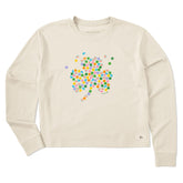 Women's Charmed Clover Long Sleeve Crusher Boxy Tee