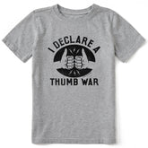 Kids I Declare a Thumb War Short Sleeve Crusher Tee