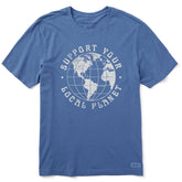 Men's Support Your Local Planet Globe Short Sleeve Tee