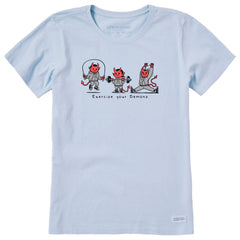 Women's Exercise Your Demons Short Sleeve Crusher Tee