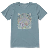 Women's Here Comes The Sun Hippie Short Sleeve Crusher Tee