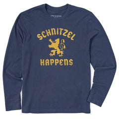 Men's Schnitzel Happens Long Sleeve Crusher Tee